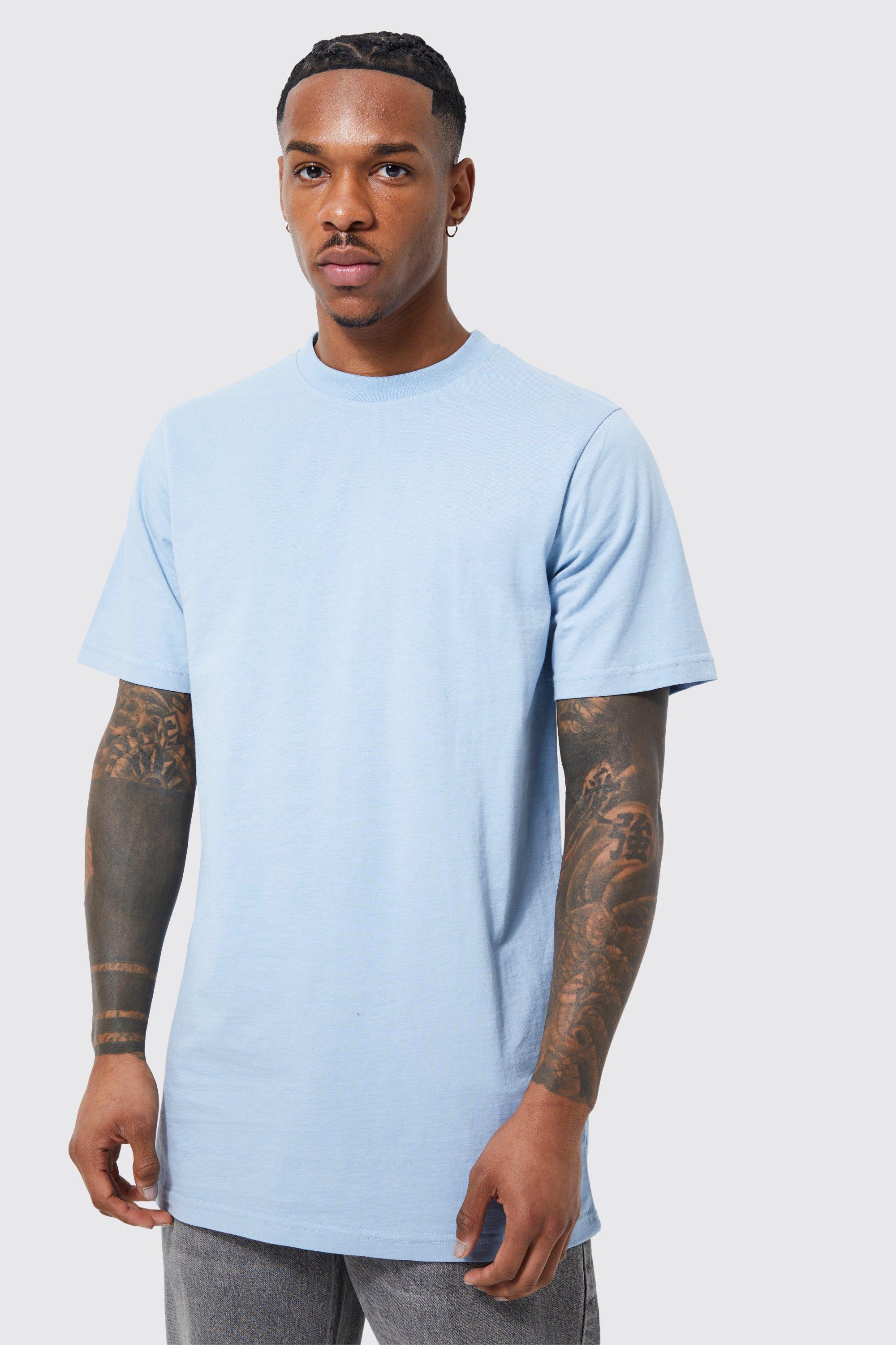 Pale blue best sale t shirt mens